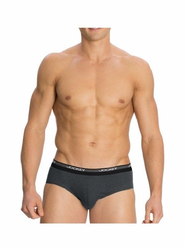 Jockey Men’s Square Cut Brief- 8037 (Charcoal Melange)