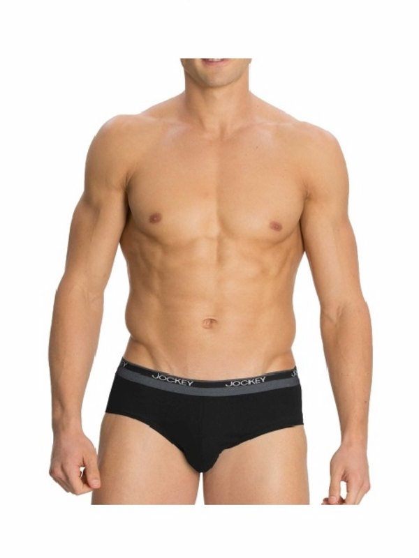Jockey Men’s Square Cut Brief Pack Of 2- 8037 (Black)