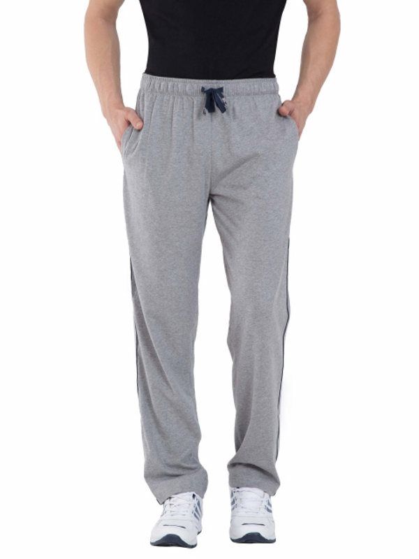 Buy JOCKEY Graphite Solid Cotton Blend Slim Fit Mens Track Pants   Shoppers Stop