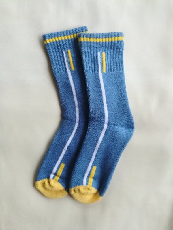 Bonjour Baby Cushion Socks – KS485-02a (Blue)