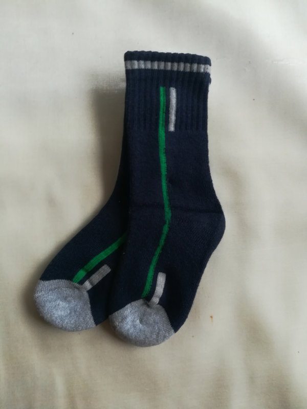 Bonjour Baby Cushion Socks – KS485-02c (Navy Blue)
