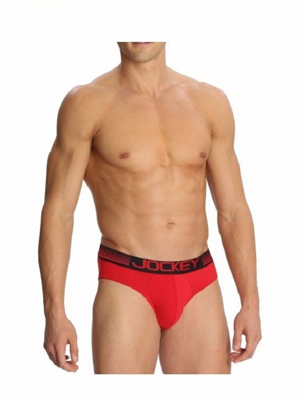 Jockey Men’s Bikini Brief- US07 (Zone Red)