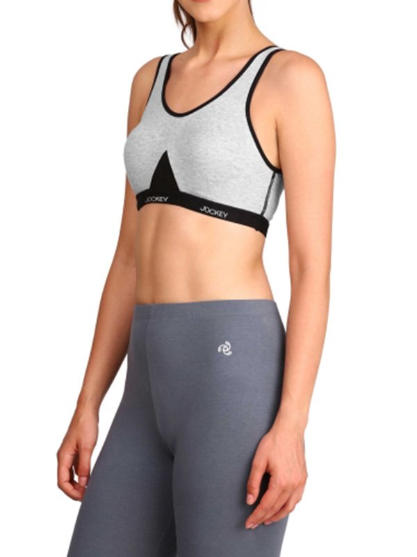 Details about   JOCKEY ACTIVE WICKING COTTON COMFORT RUNNING SPORTS BRA #7510 NEW