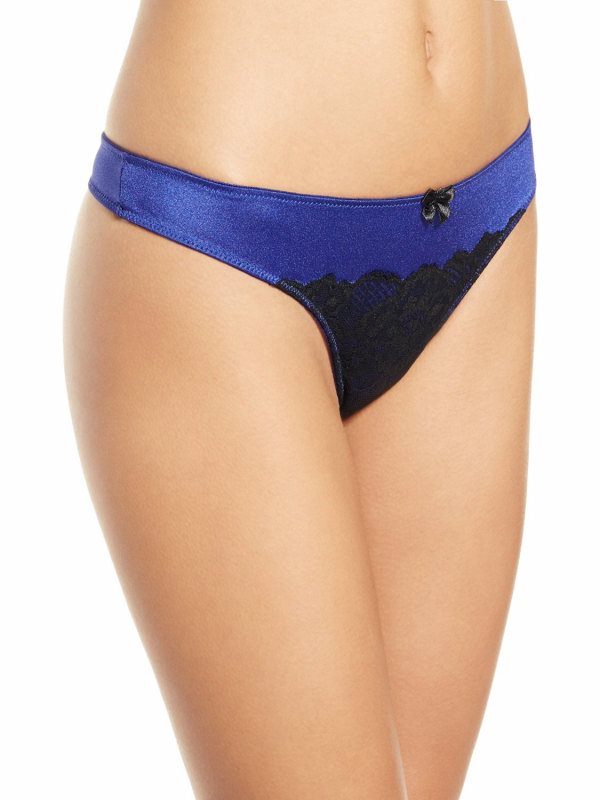Amante Perfect Lift With Lace Thong Panty PCPL02 (Blue Black)