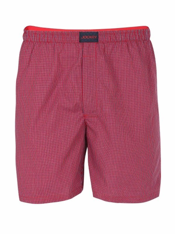 Jockey Men’s Boxer Shorts- US22 (Red Check4)