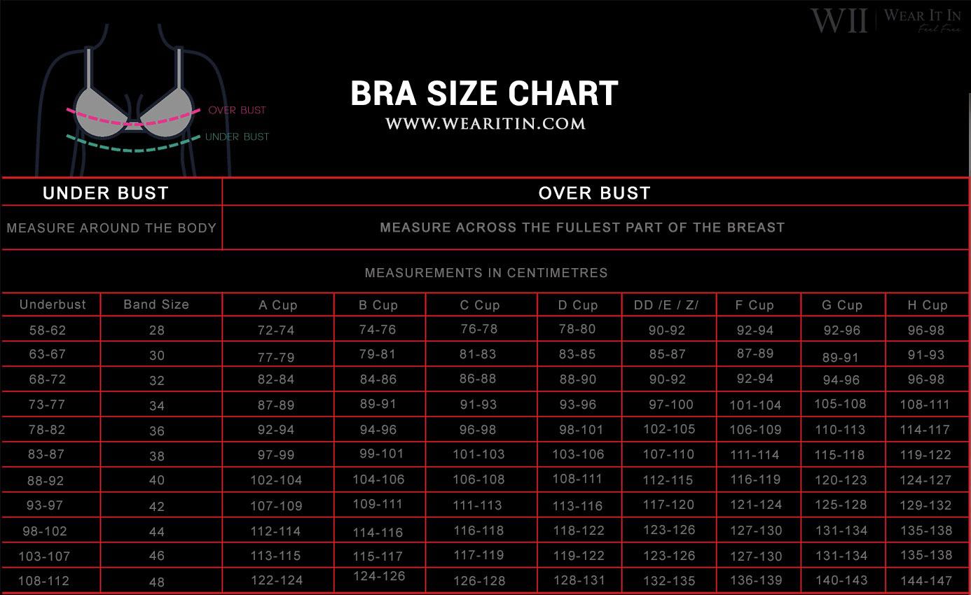 tommy hilfiger size chart india